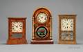 Three Miniature Shelf Clocks
