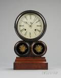 Mahogany Spectacle Shelf Clock by E Ingraham