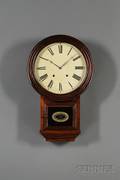 Rosewood Round Top ThirtyDay Fusee Wall Clock by Atkins Clock Company