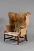 Federal Maple Upholstered Easy Chair