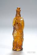 Amber H Pharazyn Phila Right Secured Indian Queen Figural Bottle
