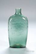Green NEW LONDON GLASSWORKS Pint Flask