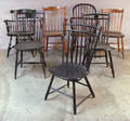 Seven miscellaneous windsor chairs