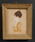 Portrait Miniature of a Woman and a Silhouette Portrait of a Gentleman