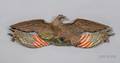 Carved and Polychrome Painted Wooden Eagle Plaque