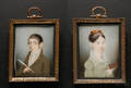 Pair of Portrait Miniatures of Nestor and Ann P Houghton