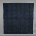 Indigo Blue Glazed CalamancoWhole Cloth Quilt