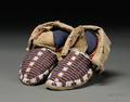 Central Plains Beaded Hide Moccasins