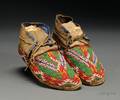 Central Plains Beaded Hide Moccasins