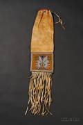 Northern Plains Beaded Hide Pipe Bag