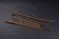 Wood Bow and Five Arrows
