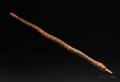 Plains Carved Wood Snake Effigy Pipe Stem