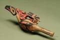 Northwest Coast Carved and Painted Wood Raven Rattle