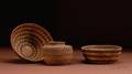 Three Western Coiled Baskets