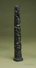 Northwest Coast Carved Argillite Totem Pole