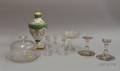 Group of Porcelain and Colorless Glass Items