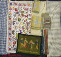 Group of textiles to include homespun