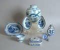 Nine pieces of Chinese blue and white porcelain