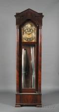 Waltham Mahogany and Quarterchiming Long Case Clock