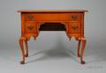 Charak Furniture Queen Anne Style Carved Maple and Tiger Maple Veneer Dressing Table