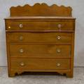 Late Victorian Walnut Serpentine Bureau