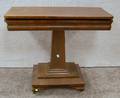 Empire Mahogany Veneer Pedestalbase Games Table