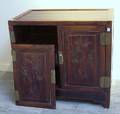 Chinese Export Hardwood TwoDoor Side Cabinet