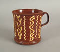 English redware mug early 19th c