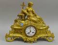 Neoclassical French Gilt Mantel Clock