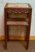 Chinese Export Marbleinset Hardwood Stand