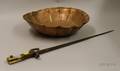 19th20th Century European Bayonet and a Near Eastern Wrought Copper Bowl