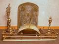 Group of Brass Fireplace Equipment