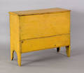 New England painted pine blanket chest late 18th c