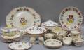 Thirtyseven Piece American Limoges Old Dutch Pattern Ironstone Partial Dinner Service