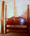 Federalstyle Carved Mahogany Tall Post Bed
