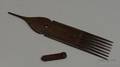 African Carved Wooden Comb