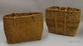 Two Northeast Wood Splint and Fiber Baskets