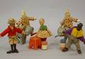 Group of Schoenhut Circus Performers Animals and Furniture
