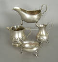 Four piece Georgian silver