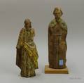 Two Carved and Painted Wood Santos Figures