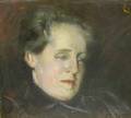 Framed Oil on Canvas Portrait Study of a Woman by Frederick Trapp Friis American 18651909