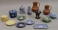 Fourteen Assorted Wedgwood Solid Jasper and Jasper Dip Articles