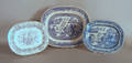 Three Staffordshire platters