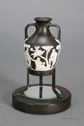 Wedgwood Black Smear Glazed Earthenware Portland Vase