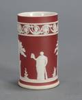 Wedgwood Crimson Jasper Dip Spill Vase