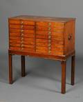 Regency Mahogany Collectors Cabinet