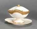 Wedgwood Pearlware ShellForm Sauce Tureen and Stand