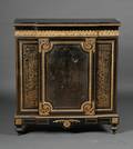 Napoleon III Ebonized Brassinlaid and Bronzemounted Boullework Cabinet