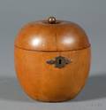 George III Fruitwood Appleform Tea Caddy