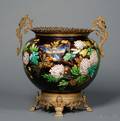 French Aesthetic Movement Earthenware Ormolumounted Vase